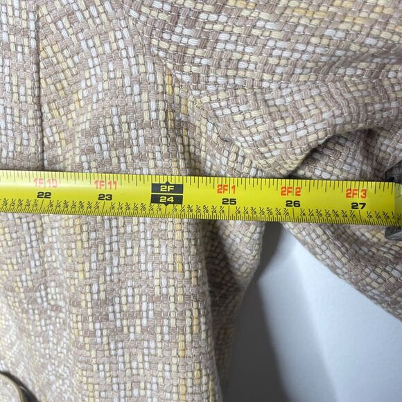 Pendleton Wool Jacket 22W Neutral Geometric Tweed Quiet Luxury Preppy Classic - Picture 5 of 7